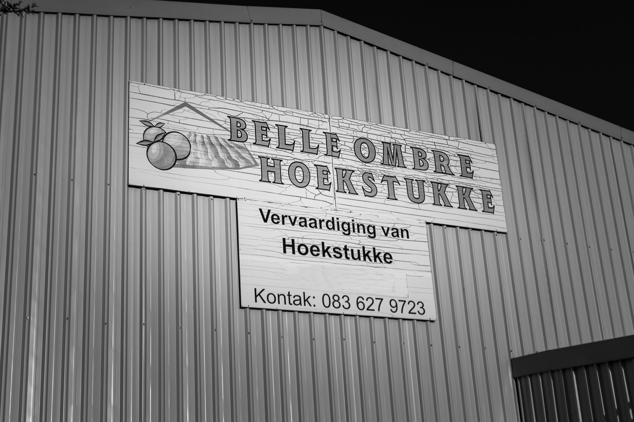 belle ombre hoekstukke sign